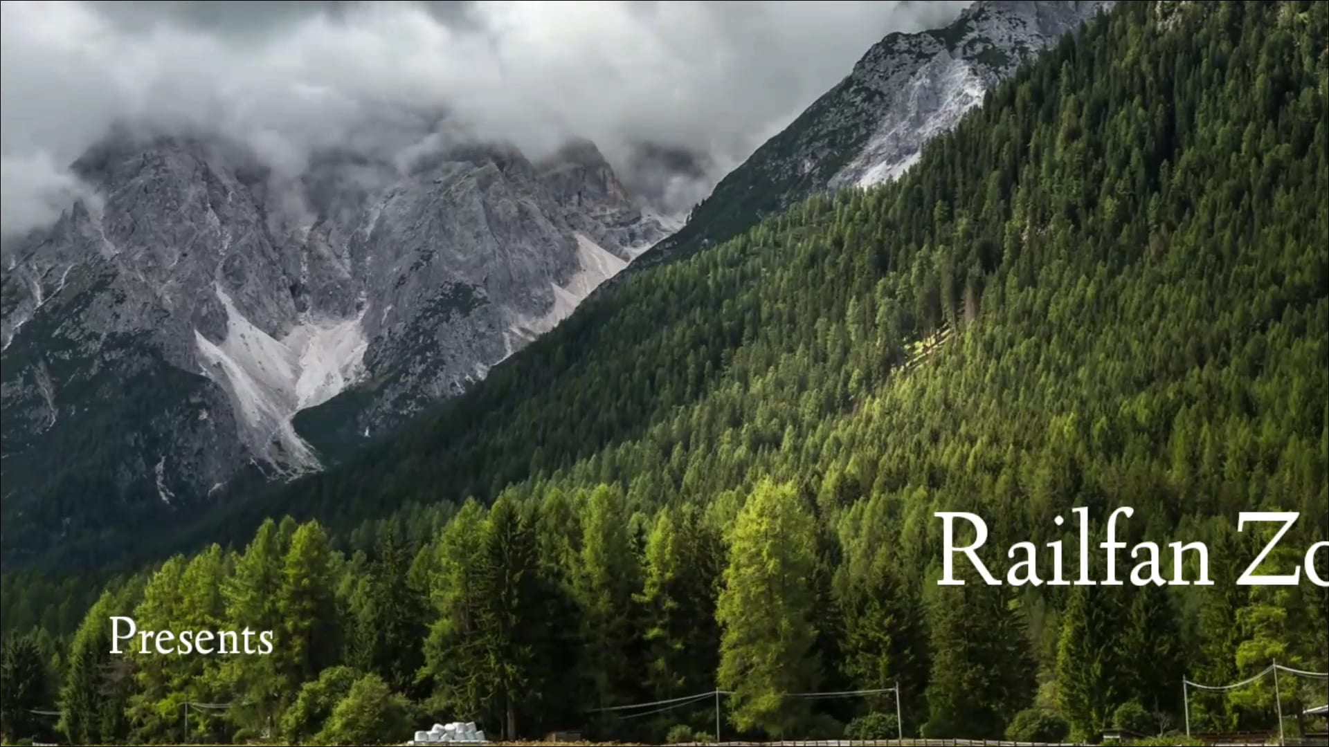 Scenic mountain valley with coniferous forest near Chandigarh